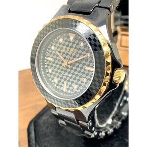 Roberto Bianci Women's Watch RB2800 Casaria Quartz Rose Gold Black Steel 40mm